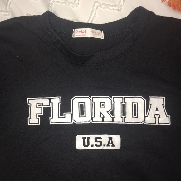 Florida Black Crop Top Size Large - Picture 2 of 4